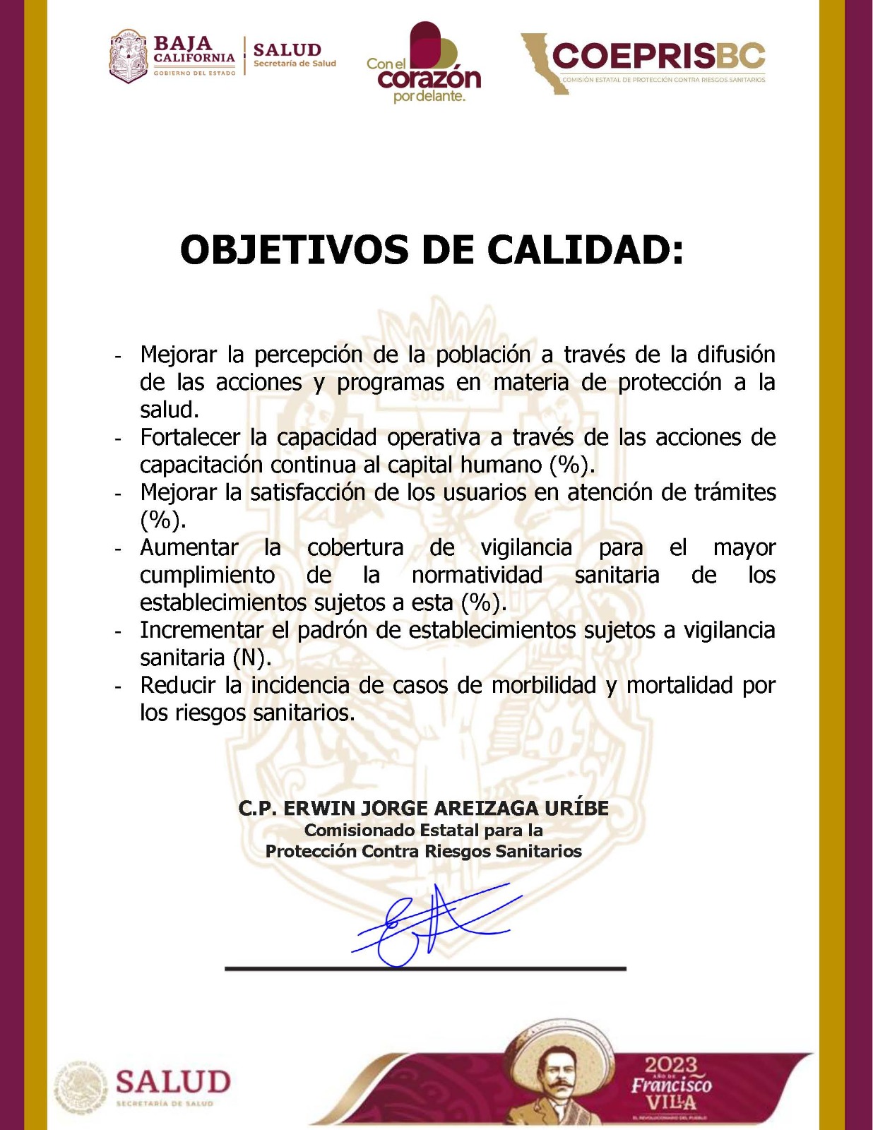 Objetivos de Calidad