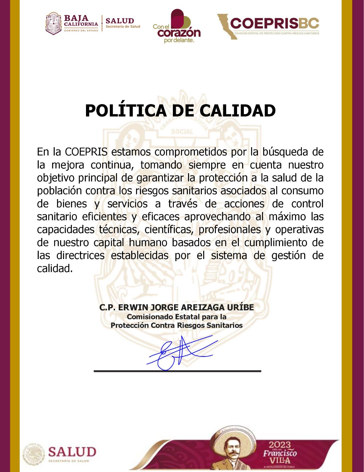 Política de Calidad